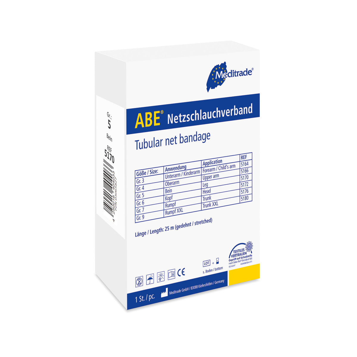 Meditrade ABE® Netzschlauchverband elastischer Fixiernetzschlauch – Variantenansicht 5164