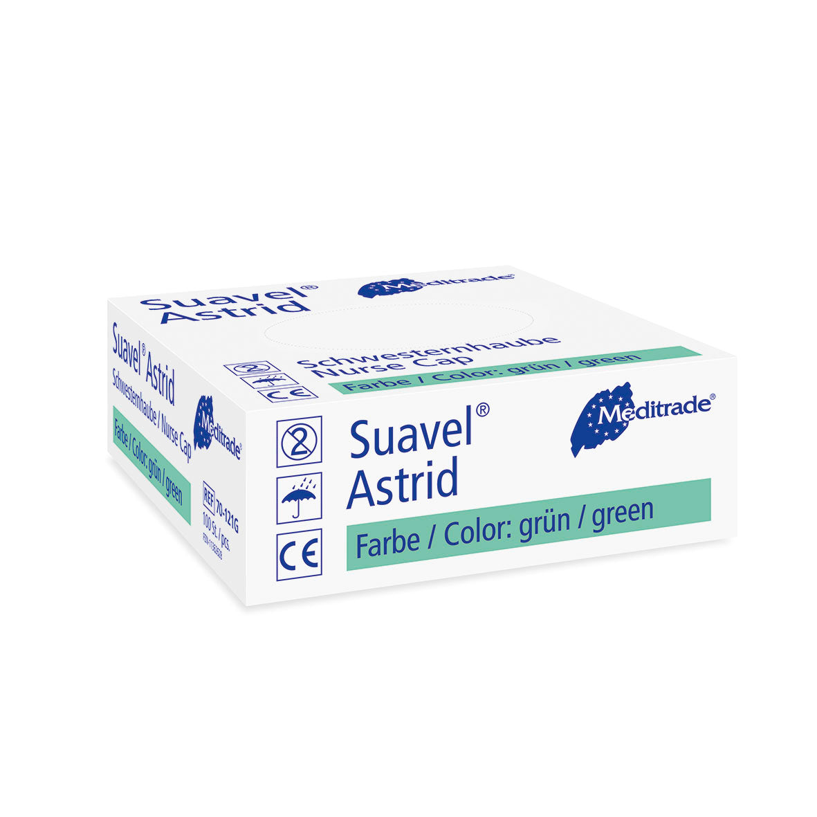 [MTD-BILD:70-121g_suavel_astrid_v1.jpg] Meditrade Suavel Astrid XL Schwestern- und Patientenhaube