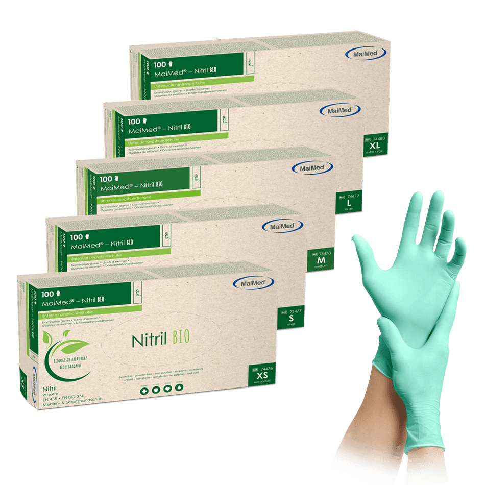 MaiMed® Nitril BIO - Nitril-Untersuchungshandschuh | Größe: XS