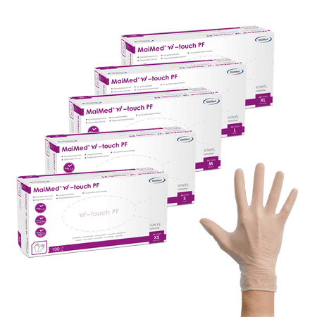 MaiMed® vi touch PF - Vinyl-Untersuchungshandschuh