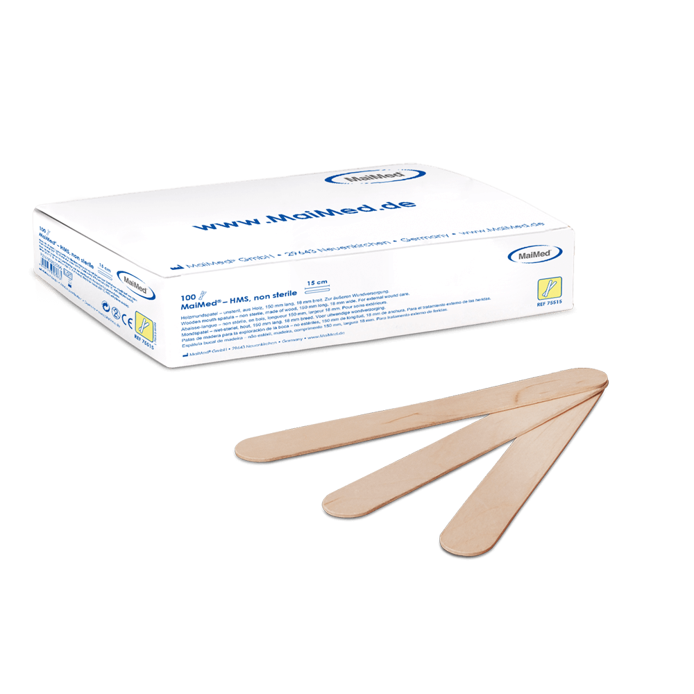 MaiMed® HMS - Holzmundspatel | Sterilität: Unsteril