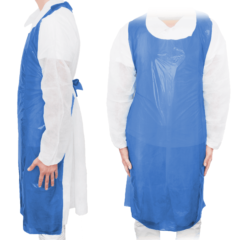MaiMed® Apron PE - Einwegschürze | Farbe: Blau | Materialstärke: Leicht