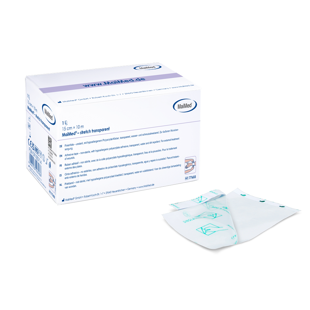 MaiMed® stretch transparent - Transparente Fixierfolie