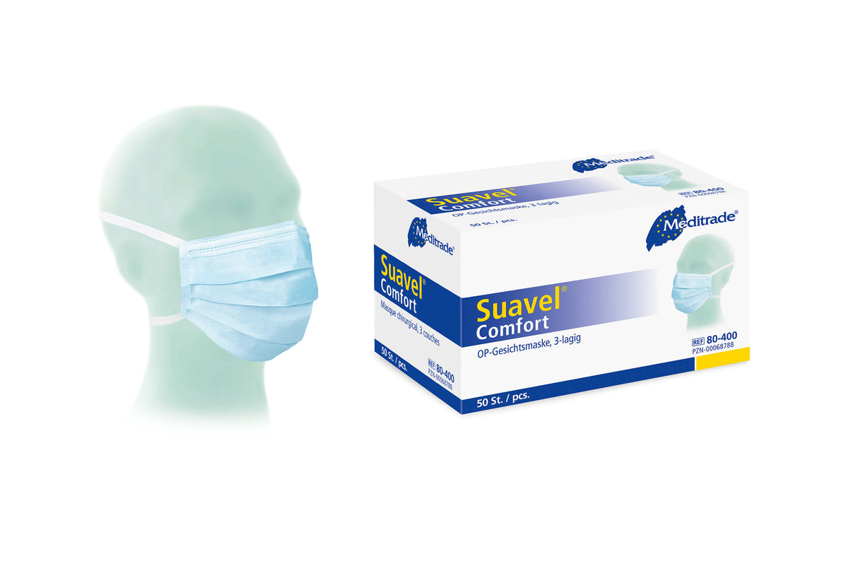 Meditrade Suavel Comfort OP-Maske zum Binden – Produktansicht