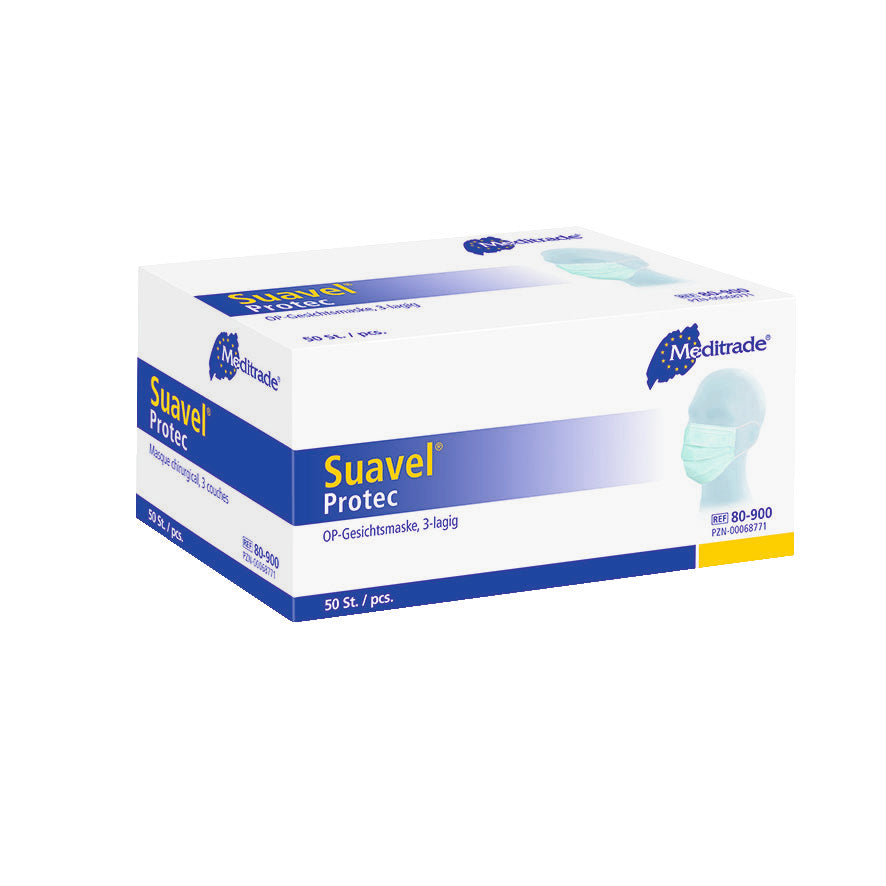 Meditrade Suavel Protec OP-Maske mit elastischen Ohrschlaufen