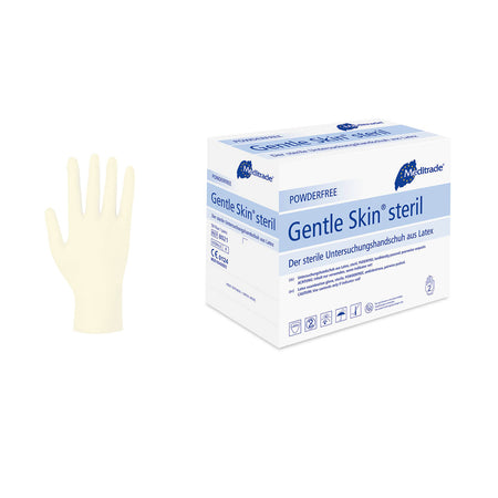 [MTD-BILD:8021_gentle_skin_steril_p1_v1.jpg] Meditrade Gentle Skin steril paarweise Untersuchungshandschuh aus Latex