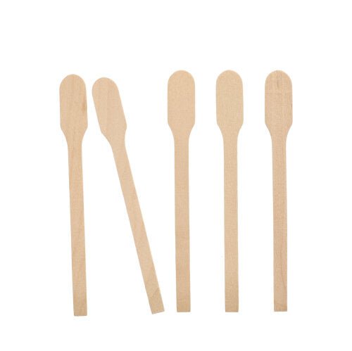 PAPSTAR Rührstäbchen Holz "pure" 13 cm, umweltfreundlich und stabil | Beutel (100 Stück)