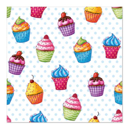 PAPSTAR 20 Servietten, 33 cm x 33 cm 3-lagig 1/4-Falz Design Set 5