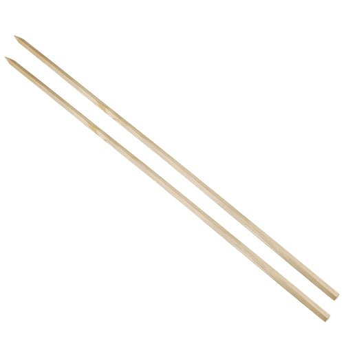 PAPSTAR Grill-Spieße "pure" 80 cm, ideal für Steckerlfisch | Schrumpffolie (20 Stück)