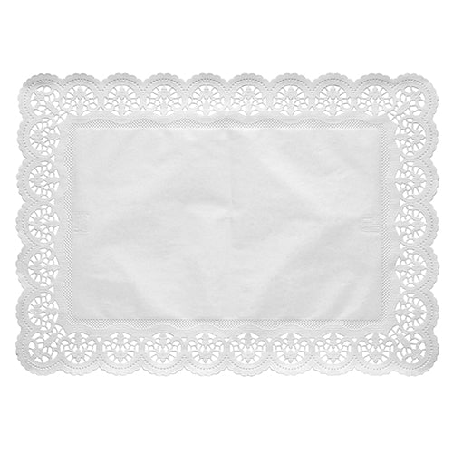 PAPSTAR 100 Spitzenpapiere eckig, weiss