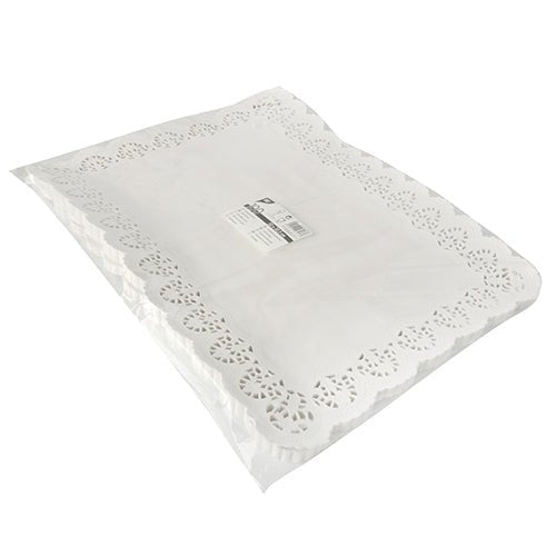 PAPSTAR 100 Spitzenpapiere eckig, weiss