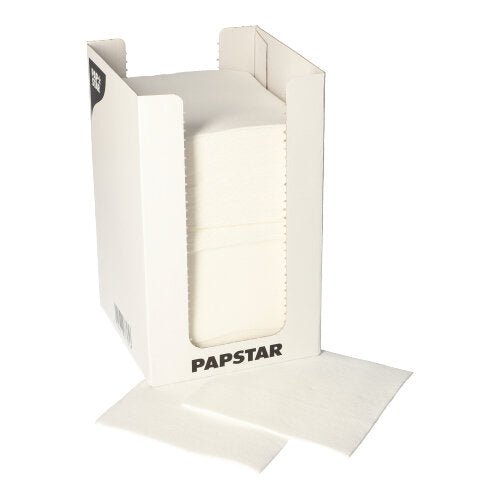 PAPSTAR 100 Servietten, 2-lagig "PUNTO" 1/4-Falz 20 cm x 20 cm