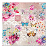 PAPSTAR 20 Servietten, 33 cm x 33 cm 3-lagig 1/4-Falz Design Set 2