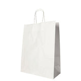 PAPSTAR 25 Tragetaschen, Papier mit gedrehtem Tragegriff