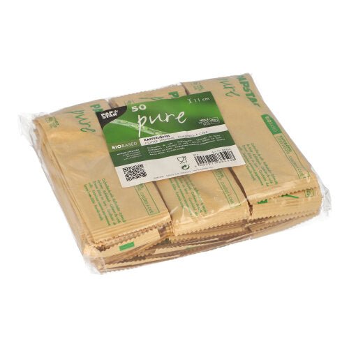 PAPSTAR Kaffeelöffel Holz "pure" 11 cm, einzeln verpackt | Schrumpffolie (50 Stück)