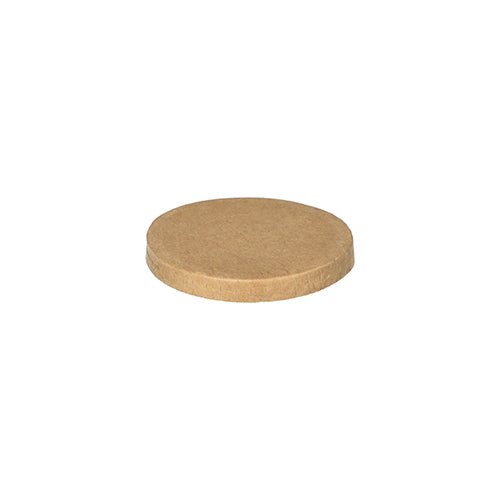 PAPSTAR Deckel für Portionsbecher, rund Ø 6 cm, braun | Schrumpffolie (50 Stück)