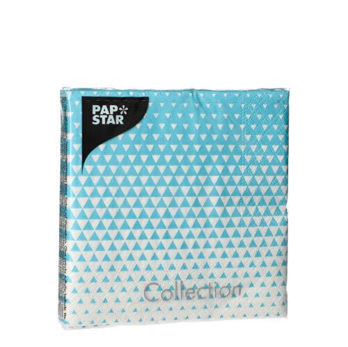 PAPSTAR 20 Servietten, 25 cm x 25 cm 3-lagig 1/4-Falz