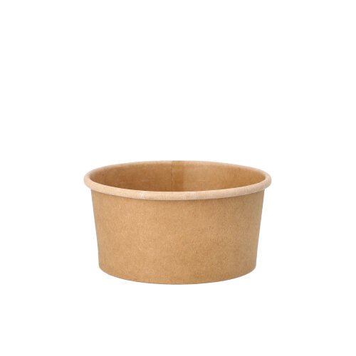 PAPSTAR Suppenbecher rund, 180 ml, braun, ideal für Suppen | Folie (25 Stück)
