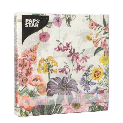 PAPSTAR 20 Servietten, 33 cm x 33 cm 3-lagig 1/4-Falz Design Set 4