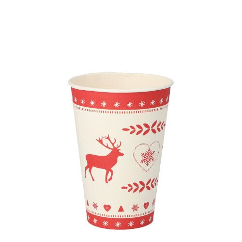 PAPSTAR 10 Trinkbecher, Pappe 0,2 L Ø 7 cm · 9,7 cm