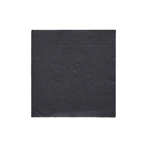 PAPSTAR Servietten 1/4-Falz, 24x24 cm schwarz, "DAILY Collection" | Folie (20 Stück)