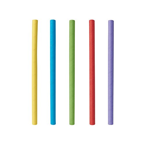 PAPSTAR 500 Cocktail Trinkhalme, Papier Ø 7 mm - 15 cm
