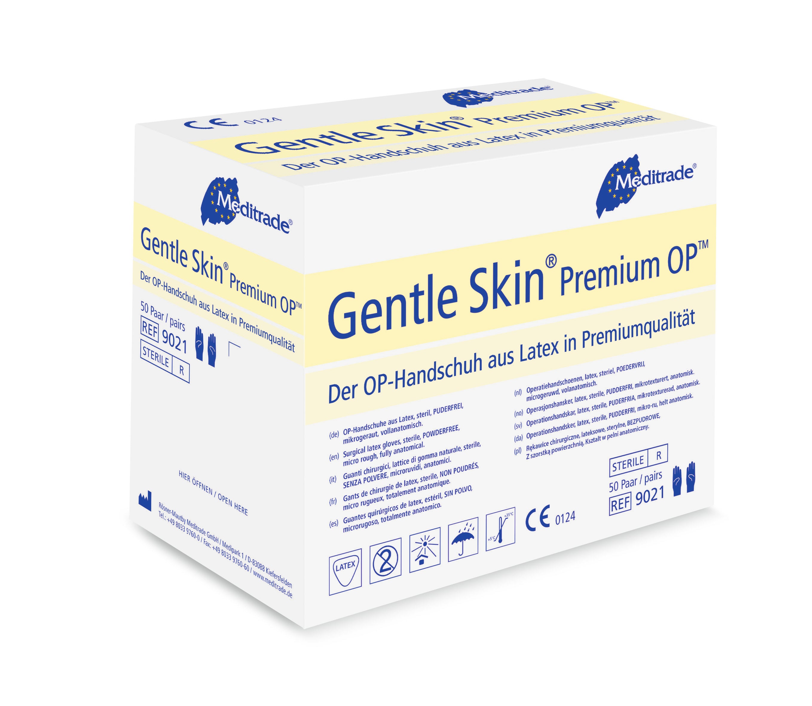 [MTD-BILD:9021_gentle_skin_premium_op_v1.jpg] Meditrade Gentle Skin® Premium OP™ – OP-Handschuh aus Latex
