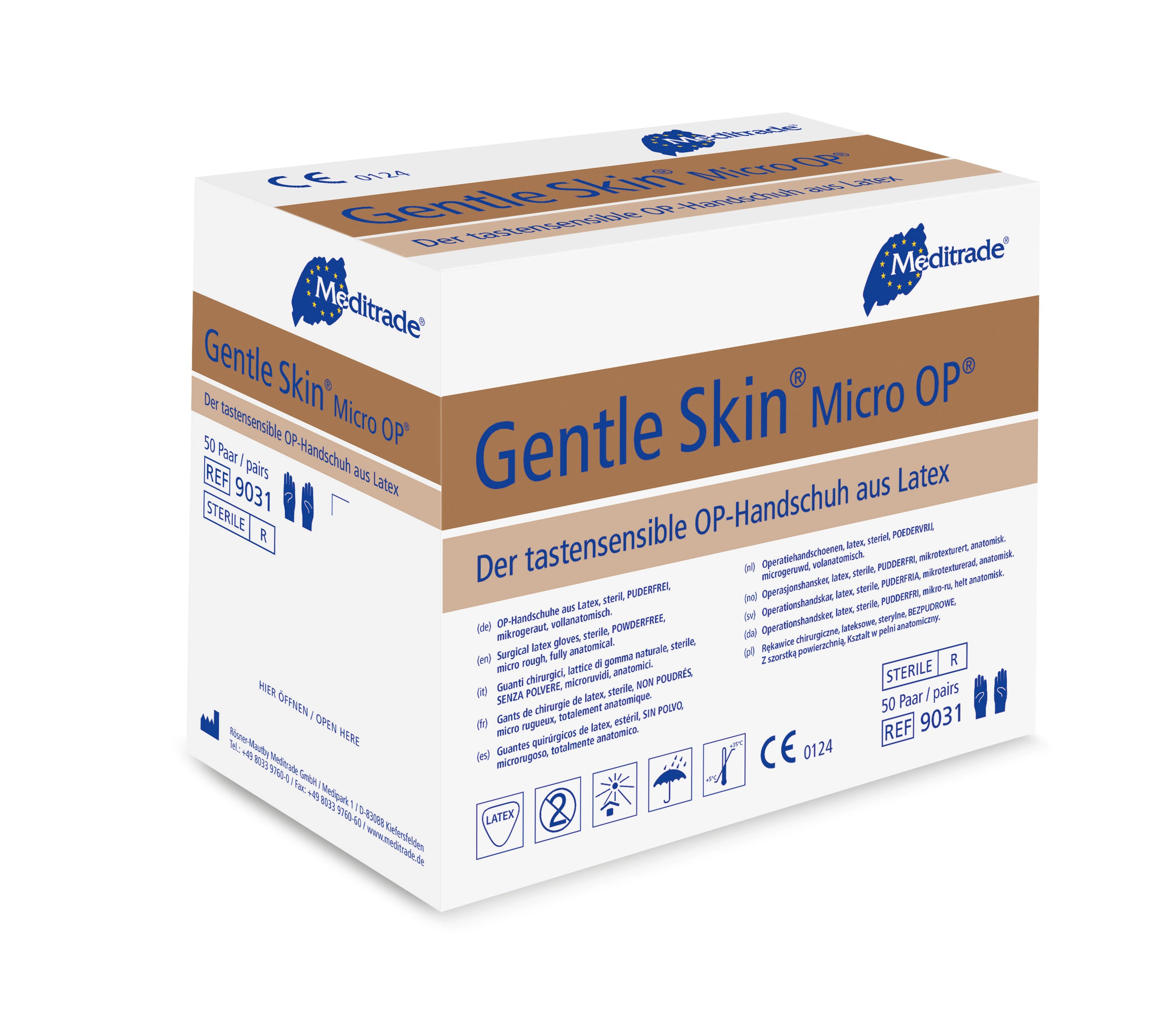Meditrade Gentle Skin grip Latexuntersuchungshandschuh – Weitere Produktansicht 2