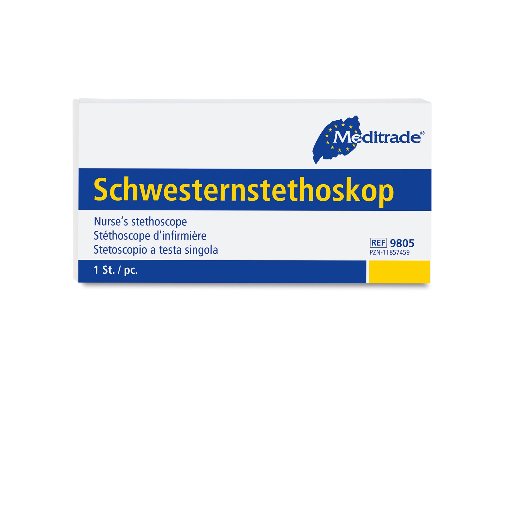 Meditrade Schwesternstethoskop – Inhalt: 1 Stück – Verpackungsansicht 2