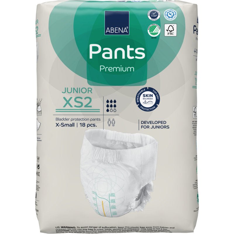 ABENA Pants Junior Premium, Gr. XS2    | Packung (18 Stück)