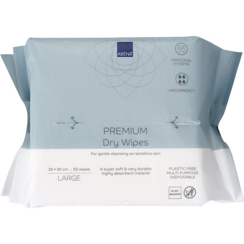 Einmal-Waschlappen ABENA Premium, 30x30 cm, Weiß    | Packung (50 Stück)