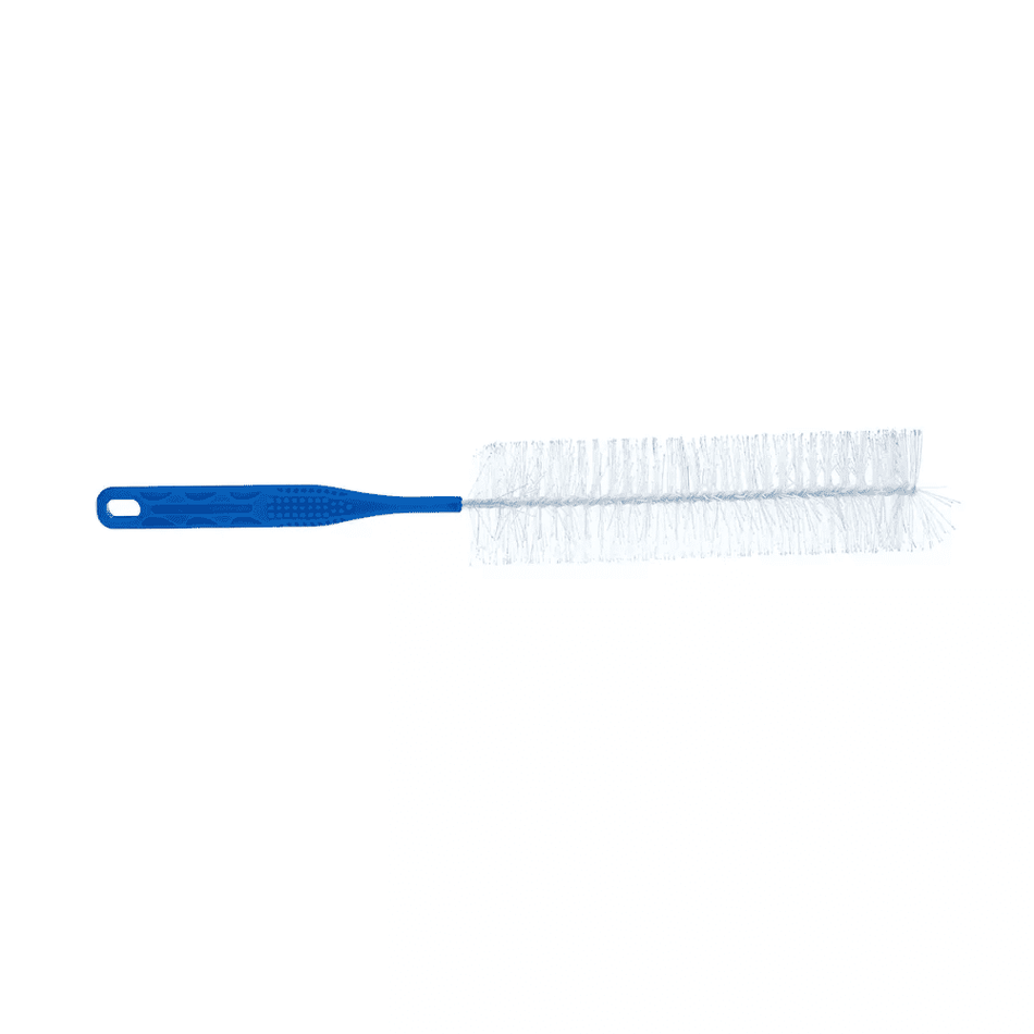 AMPri Urinflaschenbürste, 37 cm - Farbe weiß/blau - 10 Stück