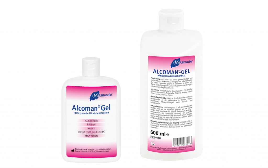 Meditrade Alcoman Gel Händedekontamination – Weitere Produktansicht 2