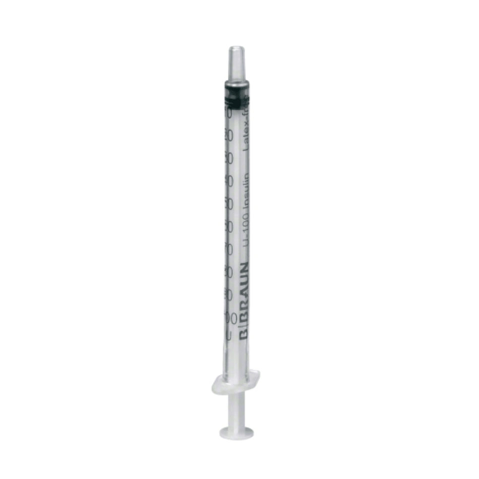B.Braun Omnifix® 100 Solo Einmal-Insulinspritze für U-100-Insulin zur subkutanen Insulininjektion | Packung (100 Stück)