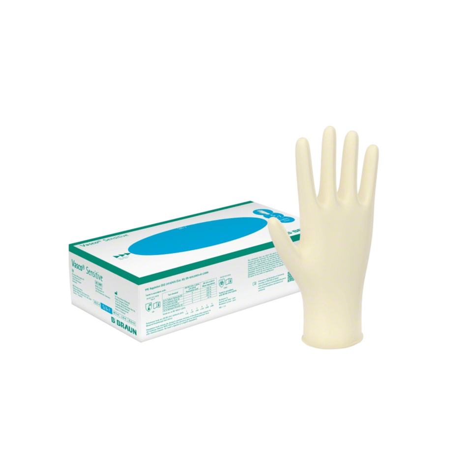 B. Braun Vasco® Sensitive Latex- Untersuchungshandschuhe