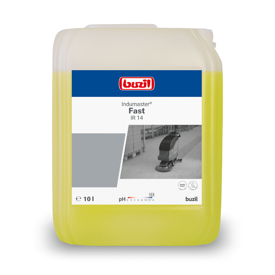 Buzil Indumaster® Fast IR 14 Schnelltrocknender Automatenreiniger, hochalkalisch | Kanister (10 l)