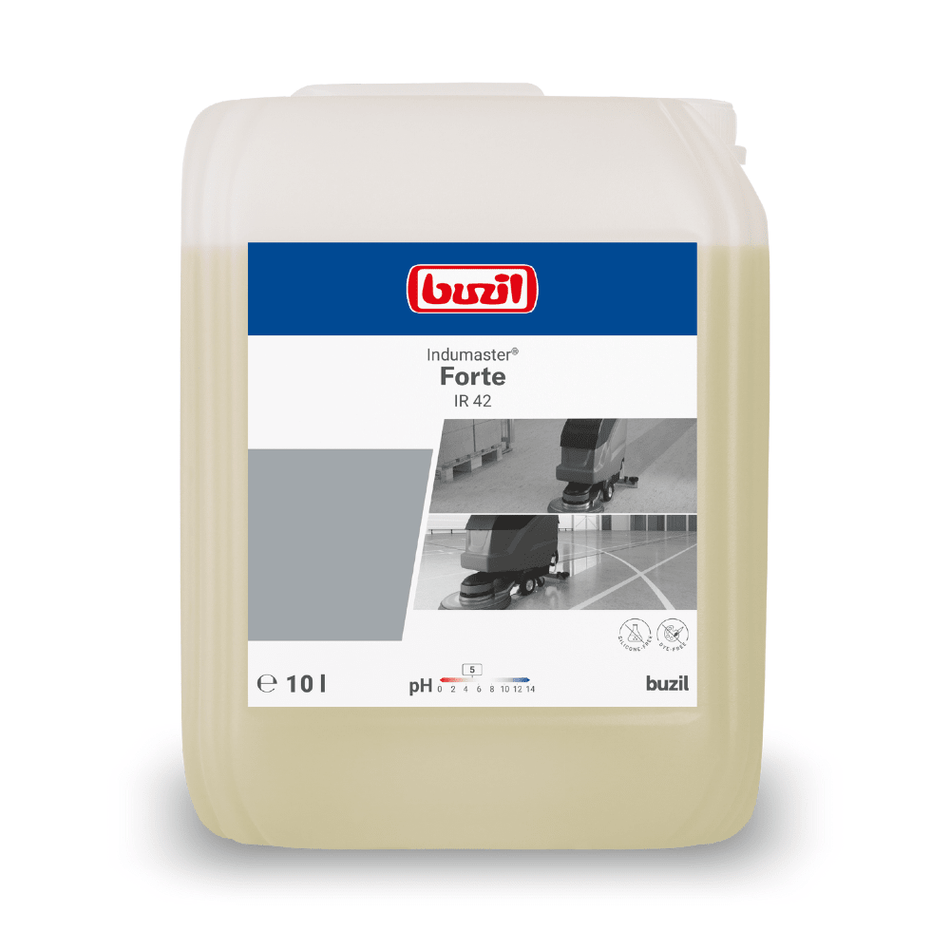 Buzil Indumaster® Forte IR 42 Lösungsmittelhaltiger Industrie- und Sportbodenreiniger | Kanister (10 l)