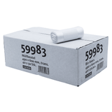 DEISS Müllbeutel aus HDPE, 59983, transparent - 30 Liter