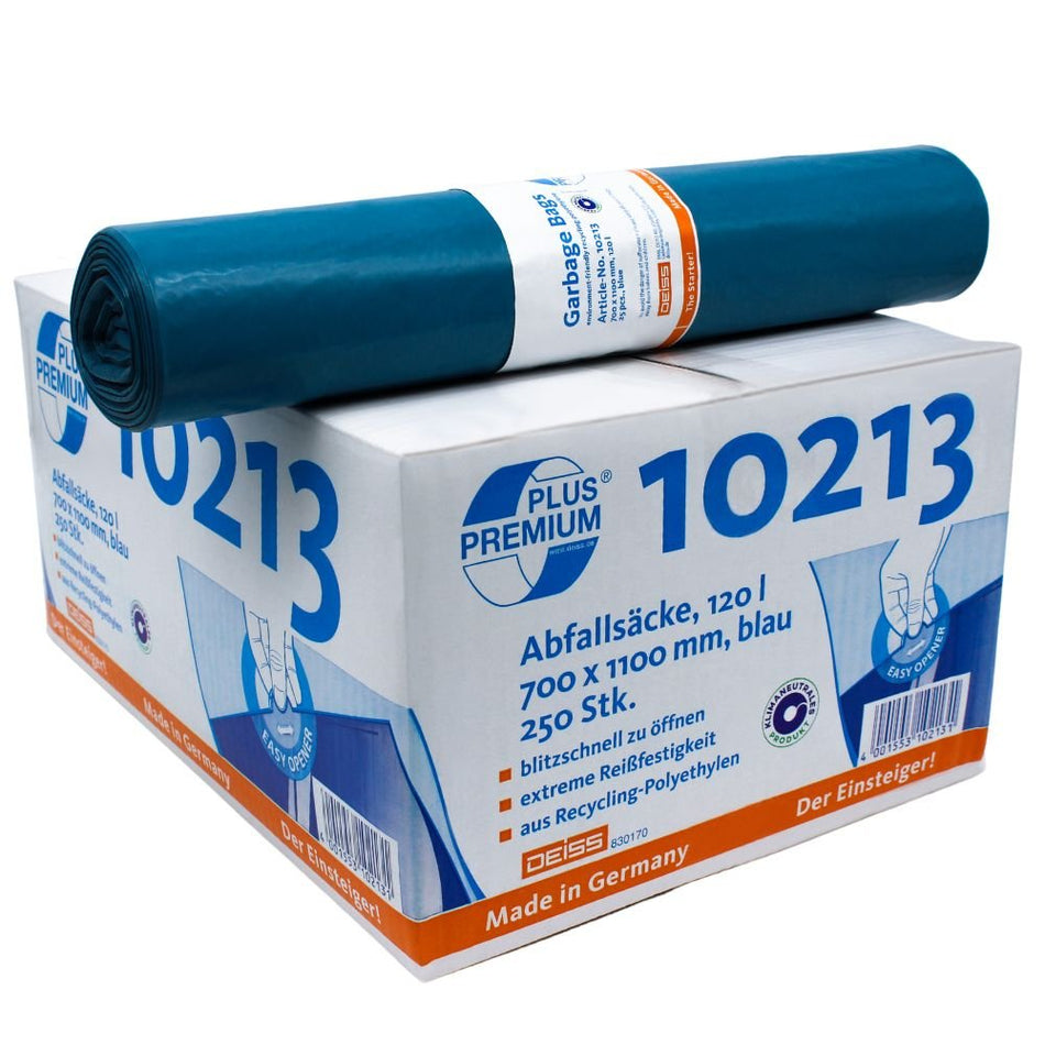 DEISS Premium Plus® Typ-60 Abfallsäcke 10213, 120 Liter