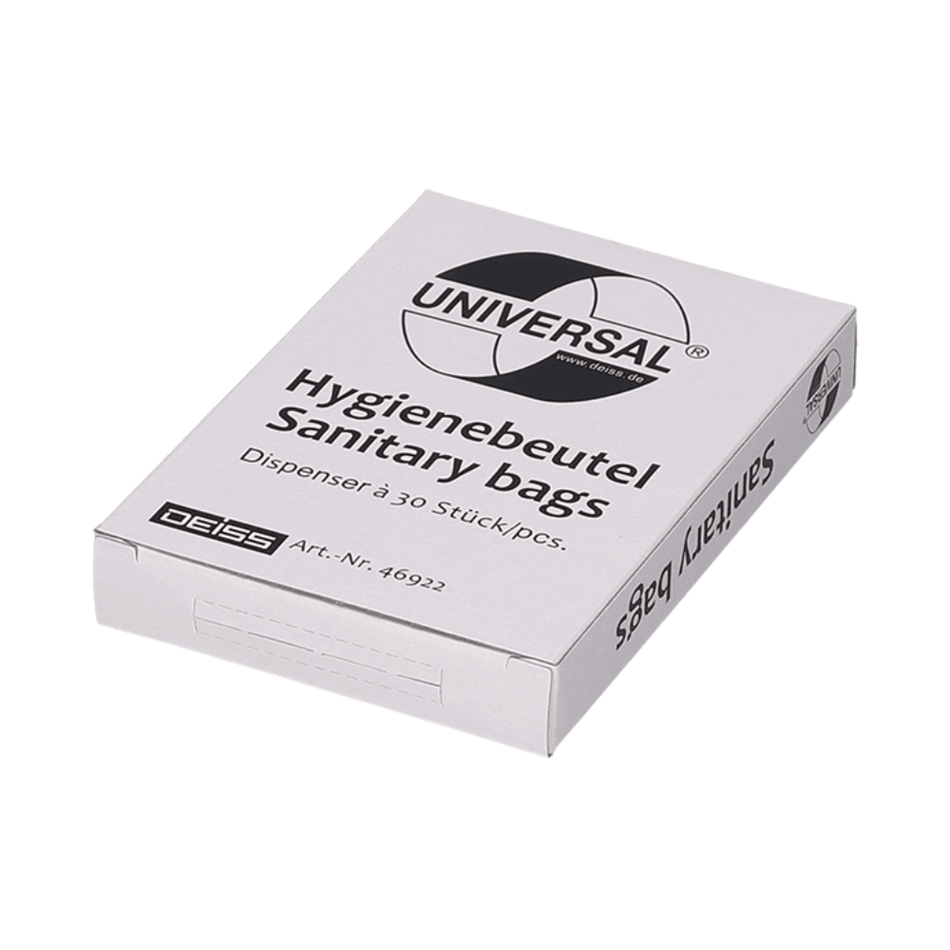 DEISS Universal Hygienebeutel aus HDPE, 46922  | Karton (25 Packungen)