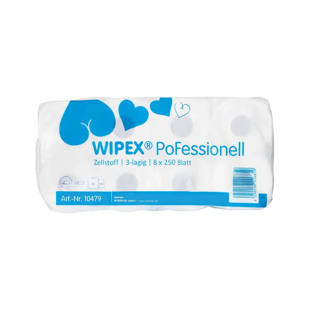 WIPEX PoFessionell Toilettenpapier - 3-lagig - 72 Rollen Nordvlies