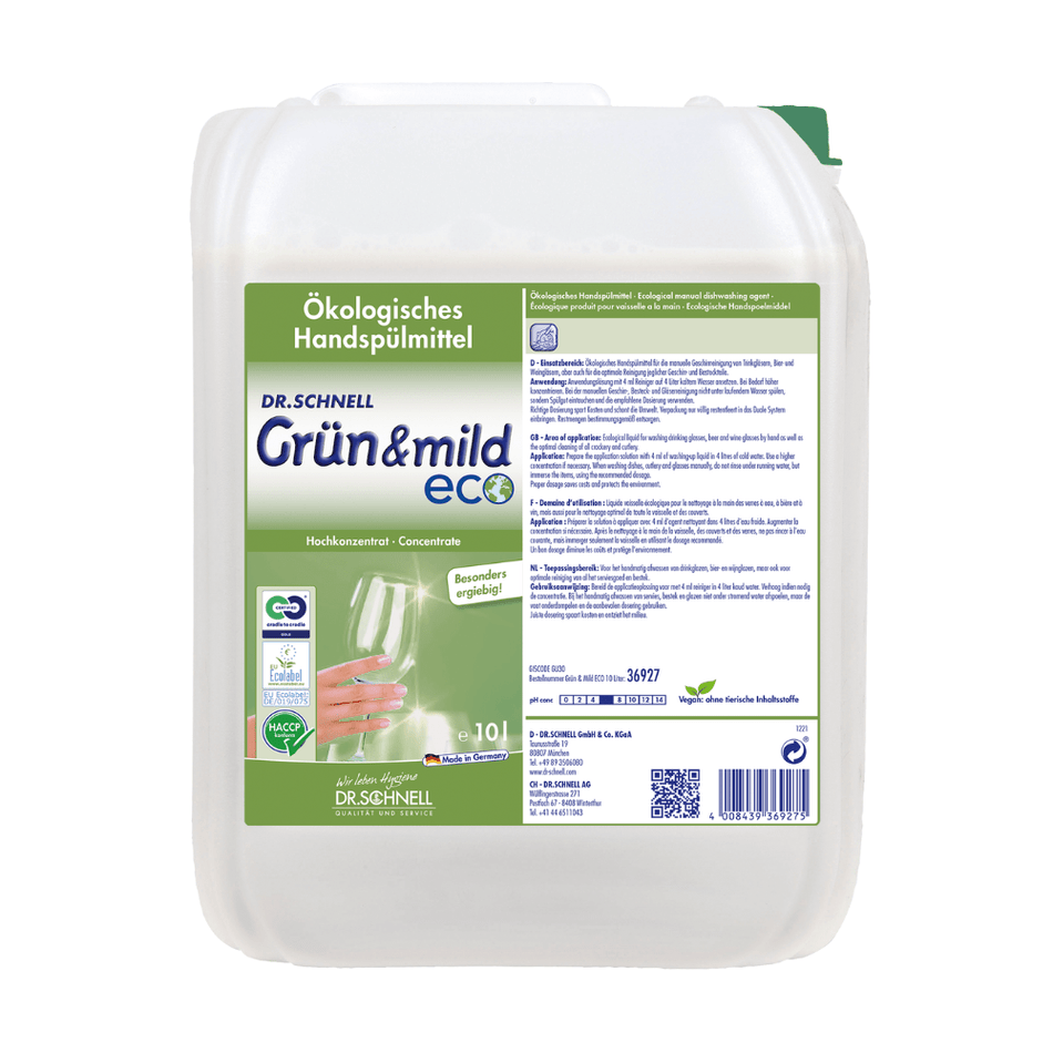 Dr. Schnell GRÜN & MILD ECO ergiebiges ökologisches Handspülmittel