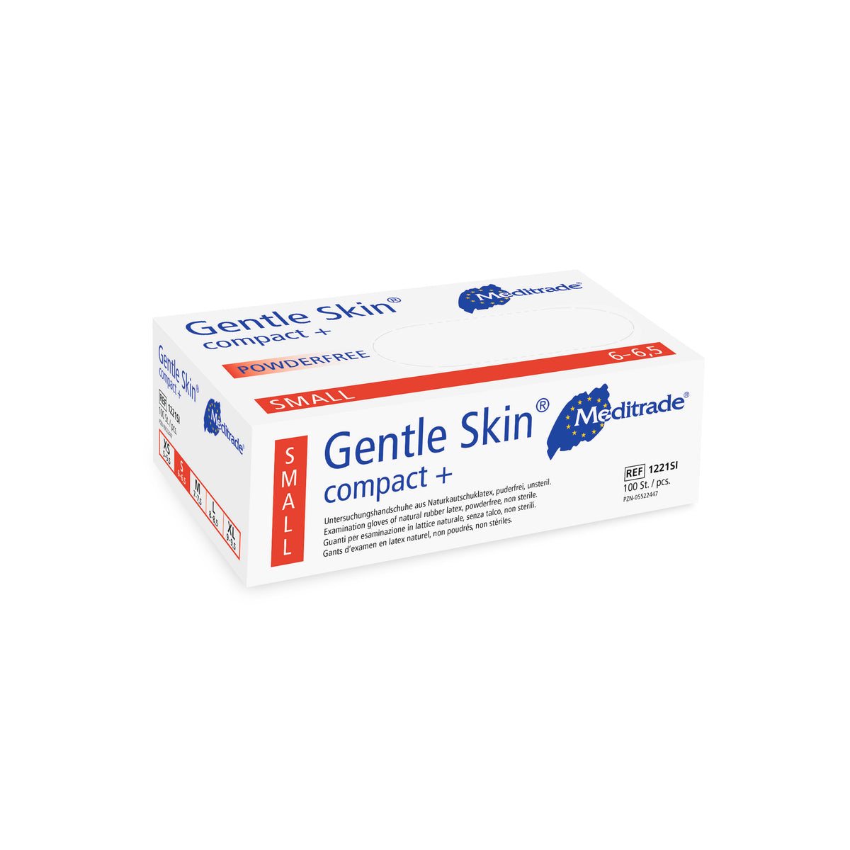 Meditrade Gentle Skin compact+ Untersuchungshandschuh aus Latex – Verpackungsansicht 3