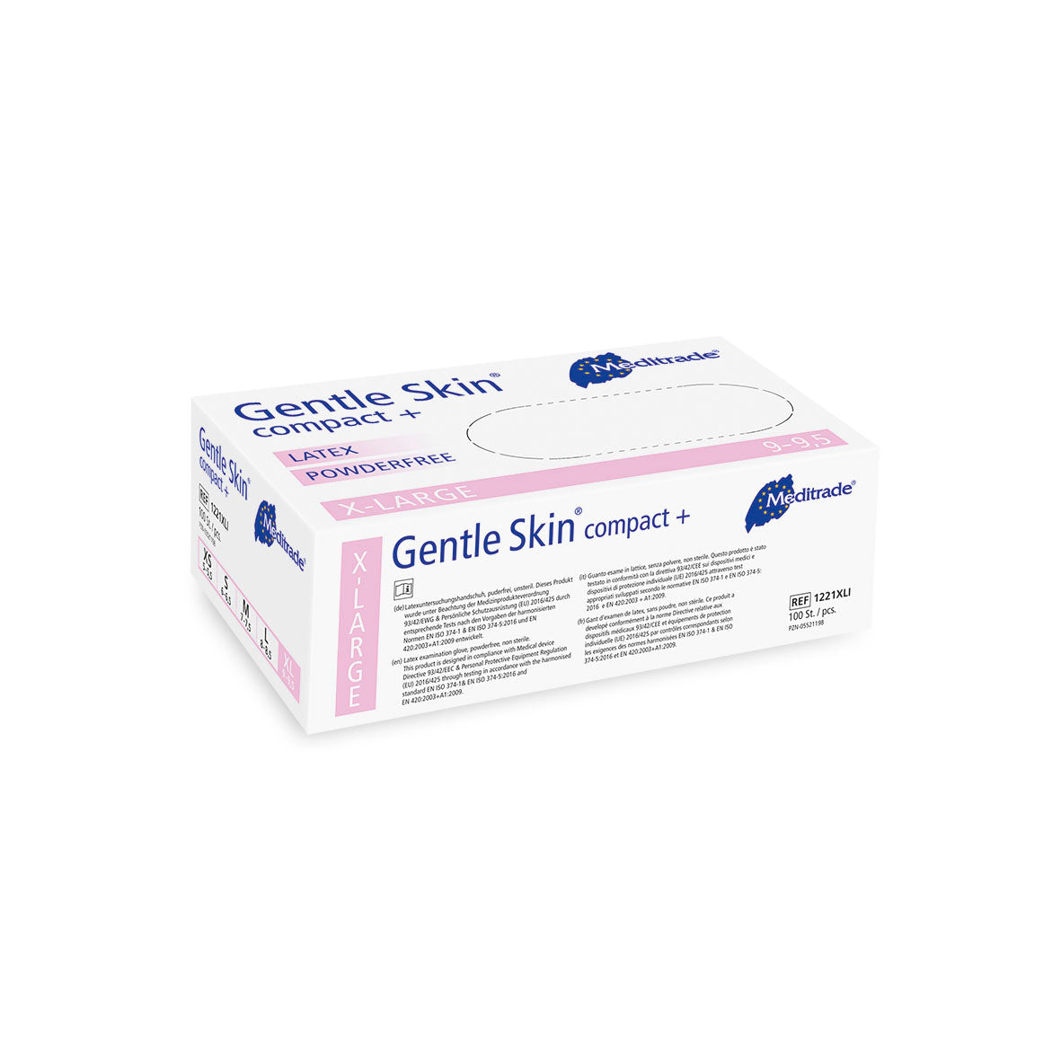 Meditrade Gentle Skin compact+ Untersuchungshandschuh aus Latex – Verpackungsansicht 4