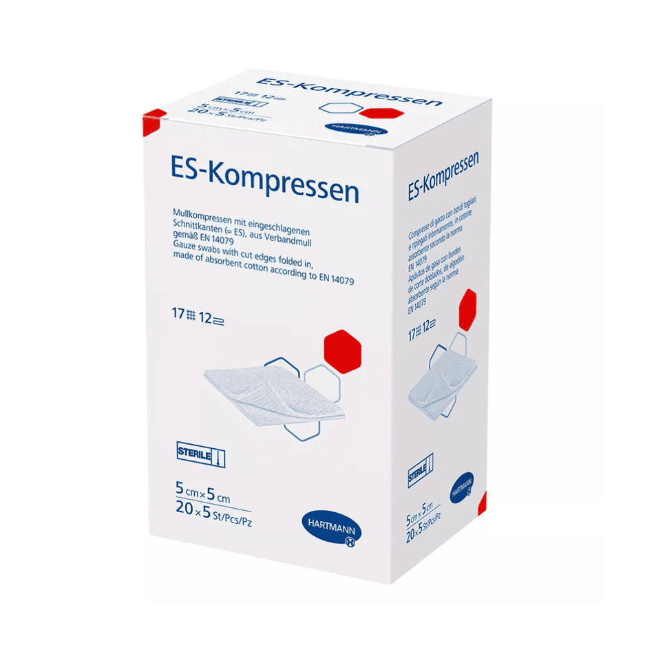 Hartmann ES-Kompressen 17-fädig, 12-fach, steril