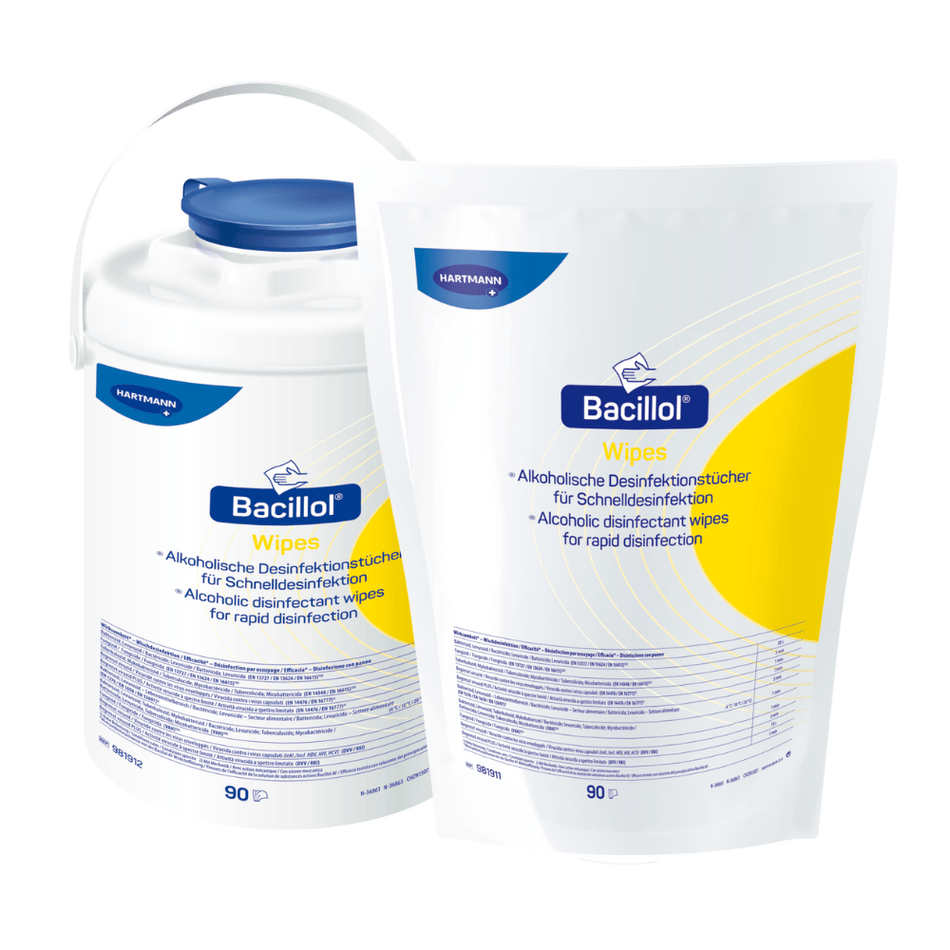 Hartmann Bacillol® Wipes Desinfektionstücher, Standbodenbeutel, 90 Tücher | Stück (1 Stück)