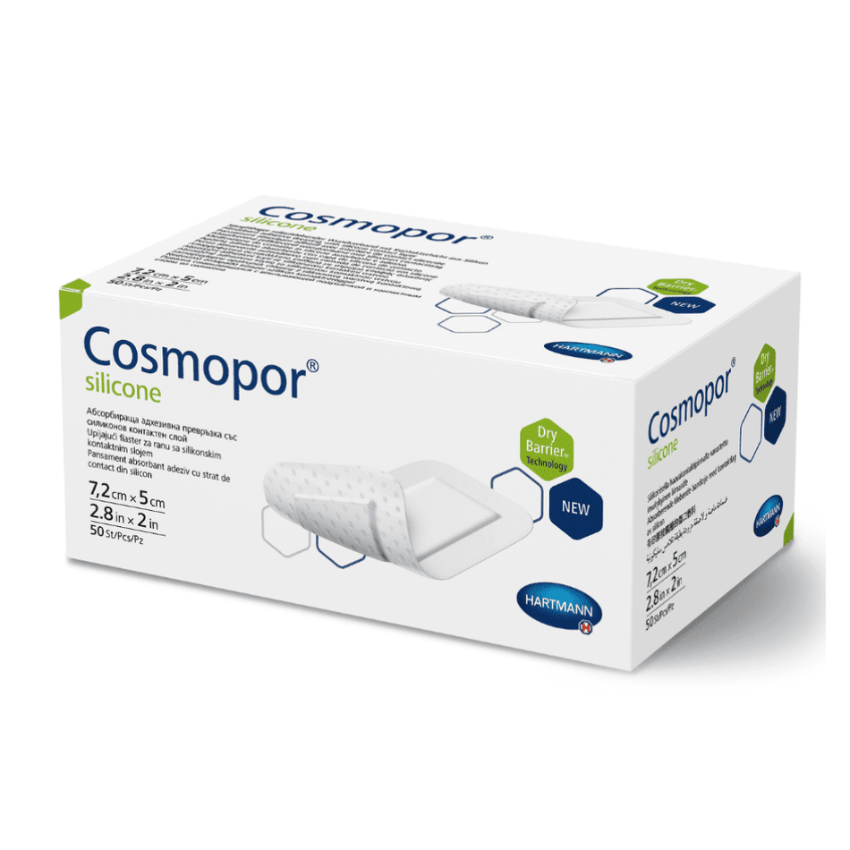 Hartmann Cosmopor® silicone steril, einzeln eingesiegelt, in Faltschachteln