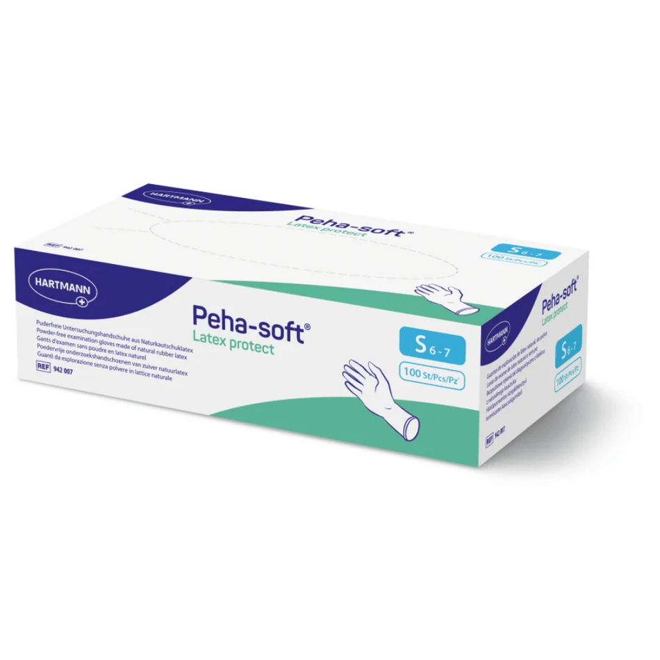 Hartmann Peha-soft® Latex protect, puderfreier Untersuchungshandschuh