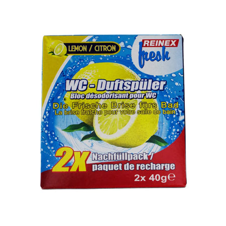 Reinex fresh WC-Duftsteine - Nachfüllpack 2 x 40 g Reinex