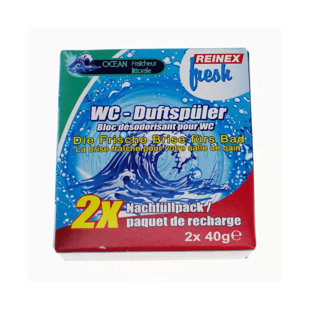 Reinex fresh WC-Duftsteine - Nachfüllpack 2 x 40 g Reinex